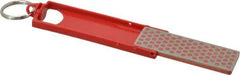 DMT - Fine Grade, Diamond Whetsone Sharpener - 25 Micron, Diamond Area 2-3/4" Long x 15/16" Wide, 5-1/2" Open Length, 2-11/16" Closed Length - Eagle Tool & Supply