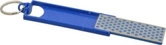 DMT - Coarse Grade, Diamond Mini Sharp Sharpener - 45 Micron, Diamond Area 2-3/4" Long x 15/16" Wide, 5-1/2" Open Length, 2-11/16" Closed Length - Eagle Tool & Supply