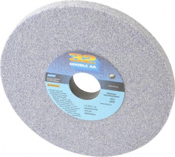 Norton - 7" Diam x 1-1/4" Hole x 1/2" Thick, H Hardness, 46 Grit Surface Grinding Wheel - Aluminum Oxide, Type 1, Coarse Grade, 3,600 Max RPM, Vitrified Bond, No Recess - Eagle Tool & Supply