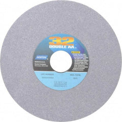 Norton - 7" Diam x 1-1/4" Hole x 1/2" Thick, K Hardness, 80 Grit Surface Grinding Wheel - Aluminum Oxide, Type 1, Medium Grade, 3,600 Max RPM, Vitrified Bond, No Recess - Eagle Tool & Supply