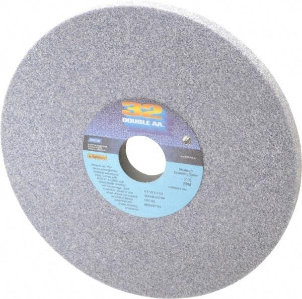Norton - 8" Diam x 1-1/4" Hole x 1/2" Thick, H Hardness, 46 Grit Surface Grinding Wheel - Aluminum Oxide, Type 1, Coarse Grade, 3,105 Max RPM, Vitrified Bond, No Recess - Eagle Tool & Supply