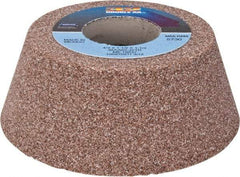 Norton - 4" Diam, 1-1/4" Hole Size, 1-1/2" Overall Thickness, 60 Grit, Type 11 Tool & Cutter Grinding Wheel - Medium Grade, Aluminum Oxide, J Hardness, Vitrified Bond, 5,730 RPM - Eagle Tool & Supply