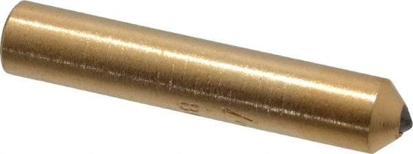 Norton - 1/2 Carat Single Point Diamond Dresser - 2" Long x 3/8" Shank Diam - Eagle Tool & Supply