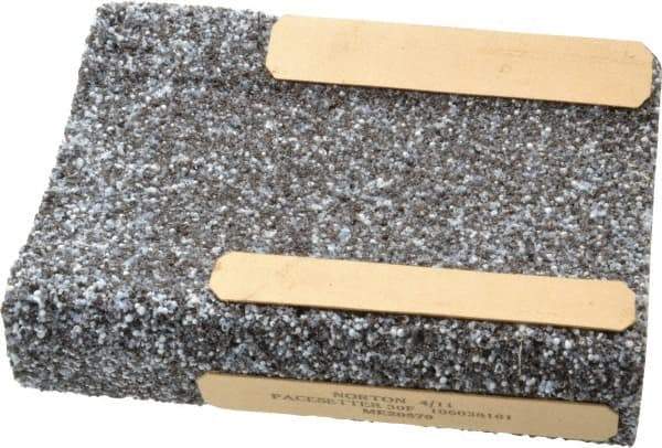 Norton - 5" Wide x 6" High x 1-1/2" Thick Grinding Segment - 30 Grit, Hardness F, Blue Print No. ME20579 - Eagle Tool & Supply
