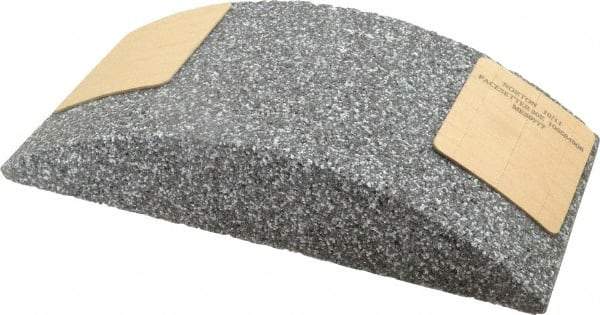 Norton - 11-1/4" Wide x 6" High x 2-1/4" Thick Grinding Segment - 30 Grit, Hardness E, Blue Print No. ME30777 - Eagle Tool & Supply