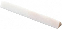 Norton - 3" Long x 3/8" Wide x 3/8" Thick, Novaculite Sharpening Stone - Triangle, Ultra Fine Grade - Eagle Tool & Supply