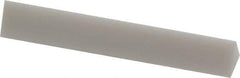 Norton - 3" Long x 1/2" Wide x 1/2" Thick, Novaculite Sharpening Stone - Triangle, Ultra Fine Grade - Eagle Tool & Supply