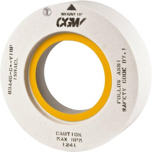 Camel Grinding Wheels - 20" Diam x 8" Hole x 2" Thick, J Hardness, 36 Grit Surface Grinding Wheel - Aluminum Oxide, Type 7, Medium Grade, Vitrified Bond, Two-Side Recess - Eagle Tool & Supply