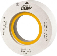 Camel Grinding Wheels - 20" Diam x 8" Hole x 2" Thick, J Hardness, 36 Grit Surface Grinding Wheel - Aluminum Oxide, Type 7, Medium Grade, Vitrified Bond, Two-Side Recess - Eagle Tool & Supply