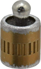 Vlier - 1/4" Body Diam, 0.3" Body Length, 0.11" Nose Diam, 0.16" Nose Length, Spring Locating Pin - 4.5 Lb Final End Force, Aluminum Body, Alloy Steel Nose - Eagle Tool & Supply