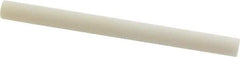 Norton - 3" Long x 1/4" Diam x 1/4" Thick, Novaculite Sharpening Stone - Round, Ultra Fine Grade - Eagle Tool & Supply