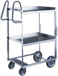 Lakeside - 700 Lb Capacity, 18-5/8" Wide x 35-3/8" Long x 40" High Ergonomic Utility Cart - Eagle Tool & Supply