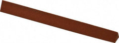 Norton - 4" Long x 3/8" Wide x 3/8" Thick, Aluminum Oxide Sharpening Stone - Triangle, Fine Grade - Eagle Tool & Supply