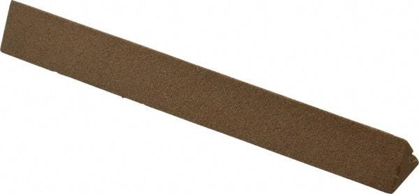 Norton - 4" Long x 1/2" Wide x 1/2" Thick, Aluminum Oxide Sharpening Stone - Triangle, Medium Grade - Eagle Tool & Supply