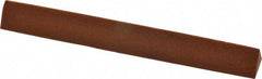 Norton - 4" Long x 1/2" Wide x 1/2" Thick, Aluminum Oxide Sharpening Stone - Triangle, Fine Grade - Eagle Tool & Supply