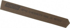 Norton - 4" Long x 1/2" Wide x 1/2" Thick, Aluminum Oxide Sharpening Stone - Triangle, Coarse Grade - Eagle Tool & Supply