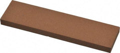 Norton - 4" Long x 1" Wide x 1/4" Thick, Aluminum Oxide Sharpening Stone - Rectangle, Medium Grade - Eagle Tool & Supply
