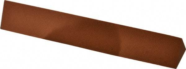 Norton - 6" Long x 1" Wide x 1" Thick, Aluminum Oxide Sharpening Stone - Triangle, Fine Grade - Eagle Tool & Supply