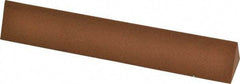 Norton - 6" Long x 1" Wide x 1" Thick, Aluminum Oxide Sharpening Stone - Triangle, Medium Grade - Eagle Tool & Supply