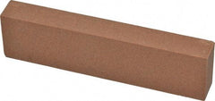 Norton - 4" Long x 1" Wide x 1/2" Thick, Aluminum Oxide Sharpening Stone - Rectangle, Medium Grade - Eagle Tool & Supply