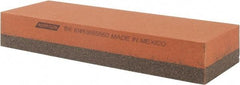 Norton - 6" Long x 2" Wide x 1" Thick, Aluminum Oxide Sharpening Stone - Rectangle, Coarse, Fine Grade - Eagle Tool & Supply