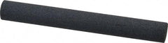 Norton - 4" Long x 1/2" Diam x 1/2" Thick, Silicon Carbide Sharpening Stone - Round, Medium Grade - Eagle Tool & Supply