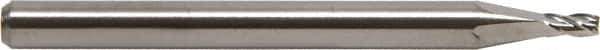 M.A. Ford - 1/32", 1/16" LOC, 1/8" Shank Diam, 1-1/2" OAL, 4 Flute, Solid Carbide Square End Mill - Single End, TiCN Finish, Spiral Flute, 30° Helix, Centercutting, Right Hand Cut, Right Hand Flute - Eagle Tool & Supply