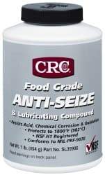 CRC - 16 oz Bottle High Temperature Anti-Seize Lubricant - Aluminum, -65 to 1,800°F, Opaque Off-White, Food Grade, Water Resistant - Eagle Tool & Supply