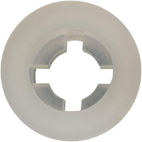 Made in USA - #4 Screw, 0.102" ID, Nylon Internal Tooth Lock Washer - 17/64" OD, Grade 6/6 - Eagle Tool & Supply
