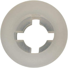 Made in USA - #4 Screw, 0.102" ID, Nylon Internal Tooth Lock Washer - 17/64" OD, Grade 6/6 - Eagle Tool & Supply