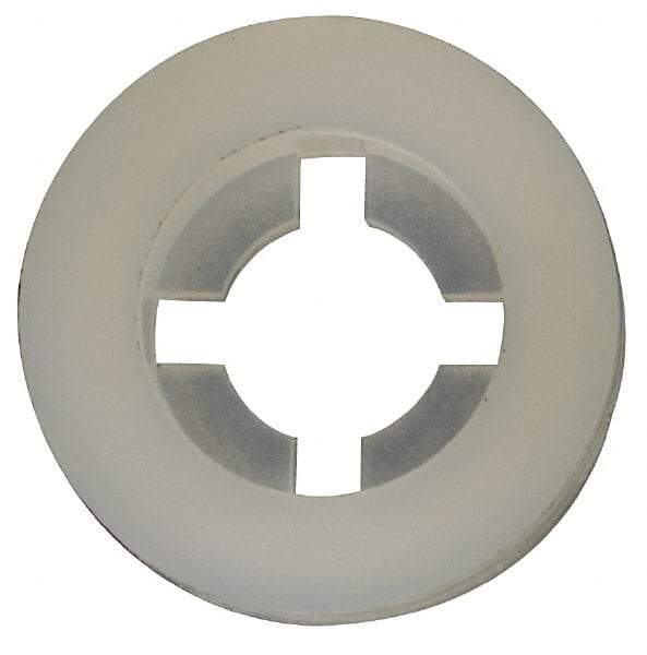 Made in USA - #6 Screw, 0.128" ID, Nylon Internal Tooth Lock Washer - 21/64" OD, Grade 6/6 - Eagle Tool & Supply