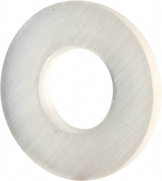 Made in USA - #6 Screw, Grade 6/6 Nylon Standard Flat Washer - 3.56mm ID x 5/16" OD, 0.81mm Thick - Eagle Tool & Supply
