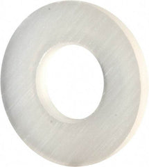 Made in USA - #6 Screw, Grade 6/6 Nylon Standard Flat Washer - 3.56mm ID x 5/16" OD, 0.81mm Thick - Eagle Tool & Supply