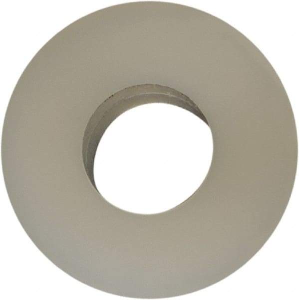 Made in USA - #6 Screw, Grade 6/6 Nylon Standard Flat Washer - 3.56mm ID x 5/16" OD, 1.57mm Thick - Eagle Tool & Supply