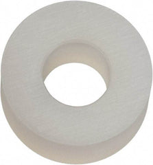Made in USA - #6 Screw, Grade 6/6 Nylon Standard Flat Washer - 3.56mm ID x 5/16" OD, 3.18mm Thick - Eagle Tool & Supply