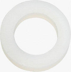 Made in USA - 5/16" Screw, Grade 6/6 Nylon Standard Flat Washer - 8.05mm ID x 1/2" OD, 2.36mm Thick - Eagle Tool & Supply