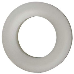 Made in USA - 7/16" Screw, Grade 6/6 Nylon Standard Flat Washer - 11.25mm ID x 3/4" OD, 3.18mm Thick - Eagle Tool & Supply