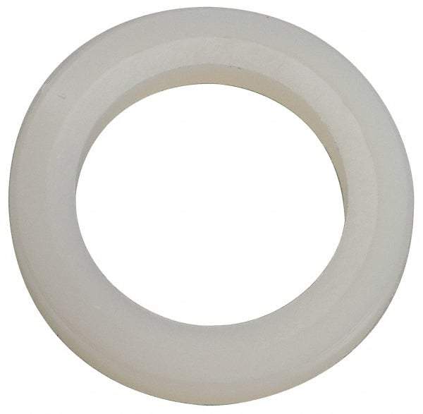 Made in USA - 1/2" Screw, Grade 6/6 Nylon Standard Flat Washer - 12.83mm ID x 3/4" OD, 2.36mm Thick - Eagle Tool & Supply