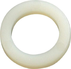 Made in USA - 1/2" Screw, Grade 6/6 Nylon Standard Flat Washer - 12.83mm ID x 3/4" OD, 3.18mm Thick - Eagle Tool & Supply