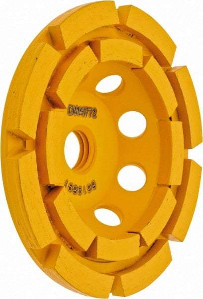 DeWALT - 4" Diam, Surface Grinding Wheel - Diamond, 15,000 Max RPM - Eagle Tool & Supply
