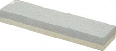 Value Collection - 8" Long x 2" Wide x 1" Thick, Aluminum Oxide Sharpening Stone - Rectangle, 120/240 Grit, Fine, Very Fine Grade - Eagle Tool & Supply