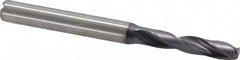Kennametal - 3/16" 140° Spiral Flute Solid Carbide Screw Machine Drill Bit - Eagle Tool & Supply