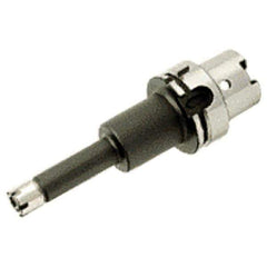 Iscar - 1mm to 13mm Capacity, 100mm Projection, HSK63A Hollow Taper, ER20 Collet Chuck - 0.0001" TIR, Through-Spindle - Exact Industrial Supply
