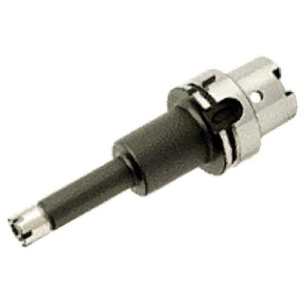 Iscar - 0.5mm to 10mm Capacity, 120mm Projection, HSK63A Hollow Taper, ER16 Collet Chuck - 0.0001" TIR, Through-Spindle - Exact Industrial Supply