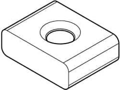 Kennametal - LNE32302 Grade KC520M Carbide Milling Insert - TiAlN Finish, 3/16" Thick, 3/8" Inscribed Circle, 0.76mm Corner Radius - Eagle Tool & Supply