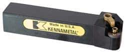 Kennametal - MRGN, Left Hand Cut, 15° Lead Angle, 1-1/2" Shank Height x 1-1/2" Shank Width, Negative Rake Indexable Turning Toolholder - 6" OAL, RN..64 Insert Compatibility, Series Kenloc - Eagle Tool & Supply