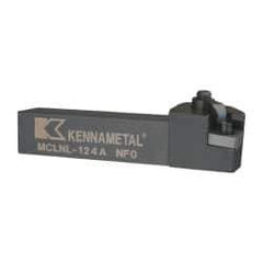 Kennametal - MCLN, Left Hand Cut, 5° Lead Angle, 3/4" Shank Height x 3/4" Shank Width, Negative Rake Indexable Turning Toolholder - 4" OAL, CN..43. Insert Compatibility, Series Kenloc - Eagle Tool & Supply