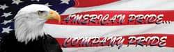 NMC - American Pride - Company Pride, 120 Inch Long x 36 Inch High, Safety Banner with Graphic - Graphic Shows Leaf, Polyethylene, English, Printed on 1 Side - Eagle Tool & Supply