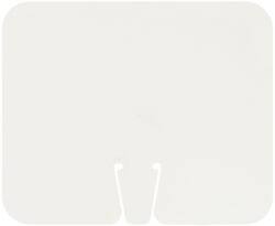 NMC - "Blank - No Legend", 10-1/2" Long x 12-3/4" Wide, Rigid Plastic Safety Sign - Rectangle, Use for Workplace/Safety - Eagle Tool & Supply