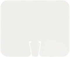 NMC - "Blank - No Legend", 10-1/2" Long x 12-3/4" Wide, Rigid Plastic Safety Sign - Rectangle, Use for Workplace/Safety - Eagle Tool & Supply